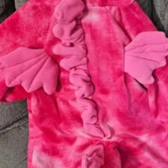 Pink dragon/dinosaur Halloween costume baby Girl 12/24 Months - Picture 7 of 7